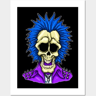 Punk Skull Posters and Art